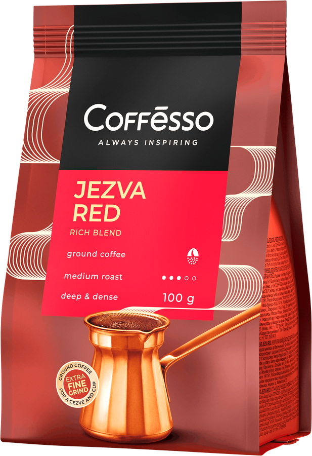Кофе молотый COFFESSO Jezva Red, 100г, предпросмотр