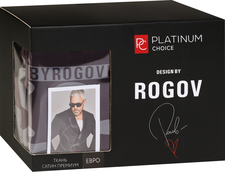 Комплект постельного белья 2-спальный PLATINUM CHOICE черный, сатин, Арт. PCSA_2bl, превью
