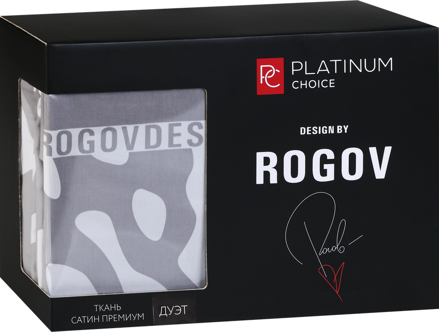 Комплект постельного белья Евро PLATINUM CHOICE белый, сатин, Арт. PCSA_евроwh, предпросмотр