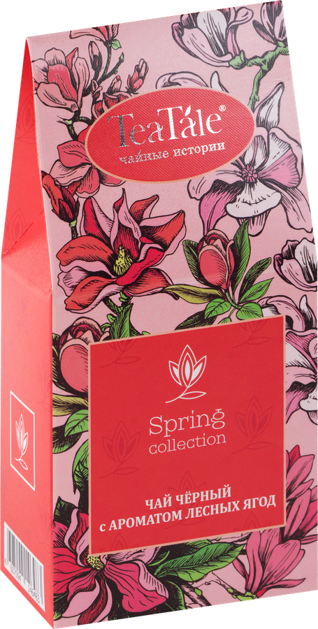 Чай черный TEATALE Garden Flowers Pink с лесными ягодами байховый, среднелистовой, 50г, превью