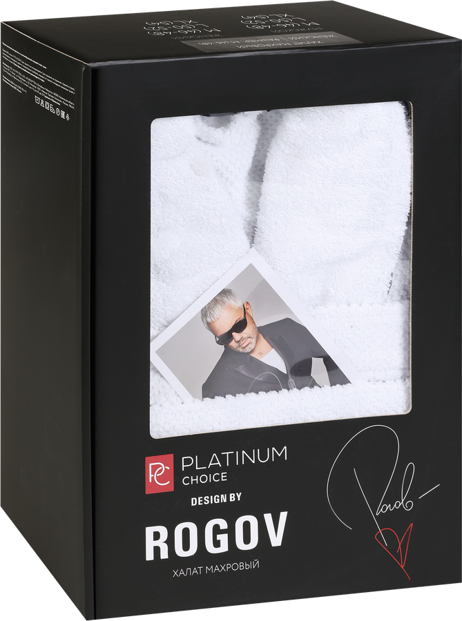 Халат махровый женский PLATINUM CHOICE р. L (50–52), Арт. PcbathW5052, предпросмотр