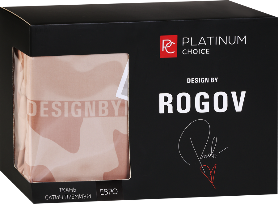 Комплект постельного белья Дуэт PLATINUM CHOICE бежевый, сатин, Арт. PCSA_дуетbe, предпросмотр