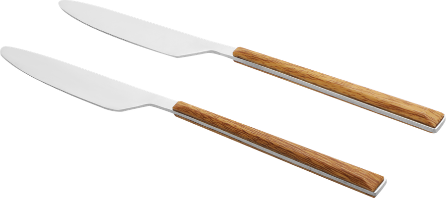 Набор ножей столовых HOMECLUB Wood, нержавеющая сталь, пластик, Арт. SF190928, предпросмотр
