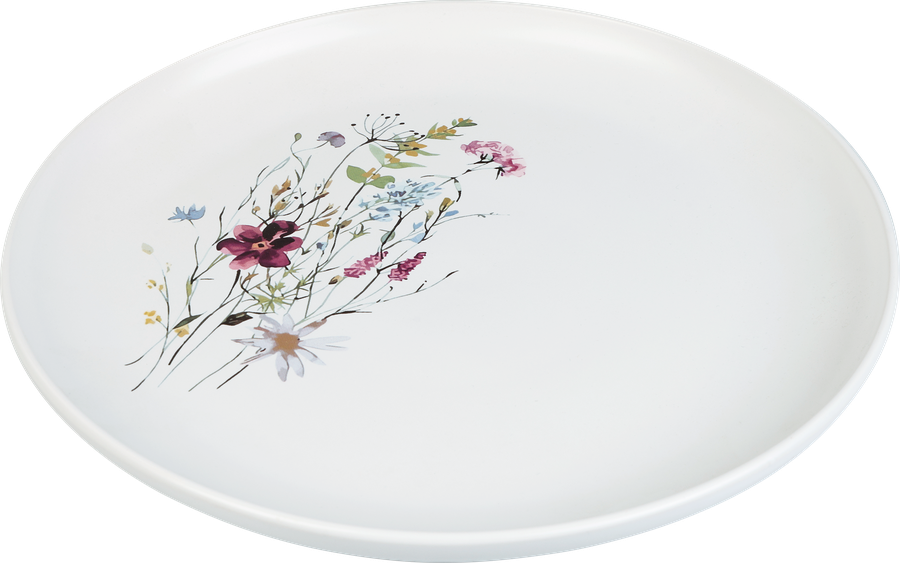 Тарелка обеденная HOMECLUB Flowers, 26см, керамика, Арт. 96E-048-D, превью