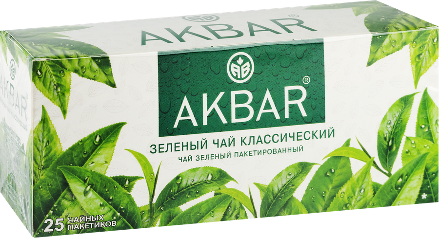 Чай зеленый AKBAR Классический, 25пак, превью