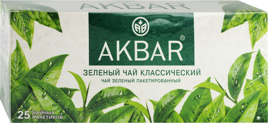 Чай зеленый AKBAR Классический, 25пак, предпросмотр