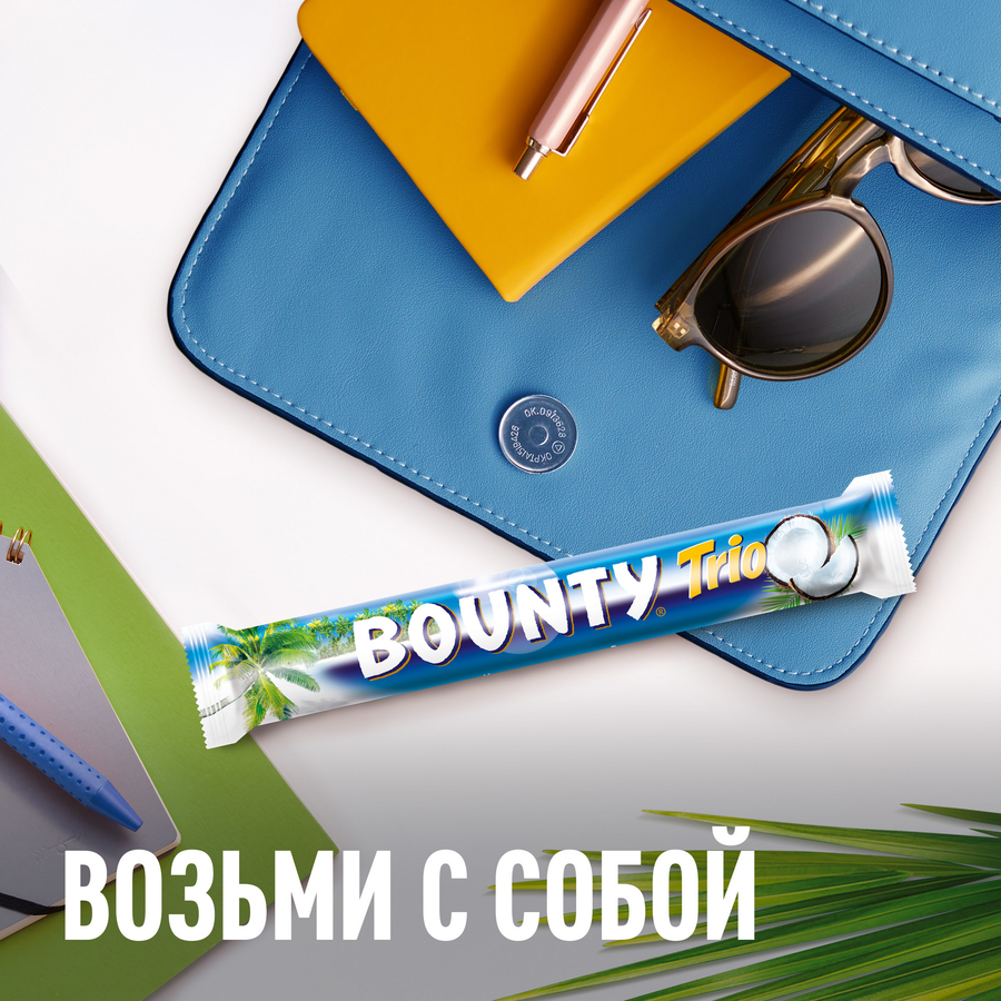Батончик BOUNTY Трио, 82,5г, превью
