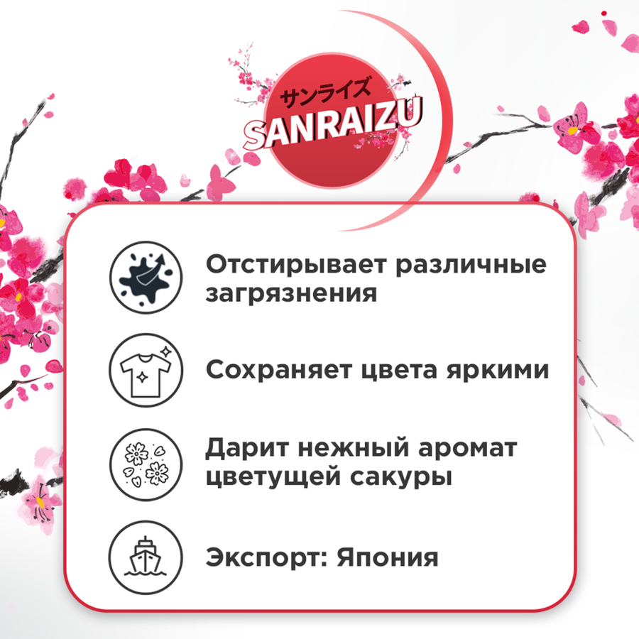 Стиральный порошок SANRAIZU Сила цвета, 4,2кг, превью