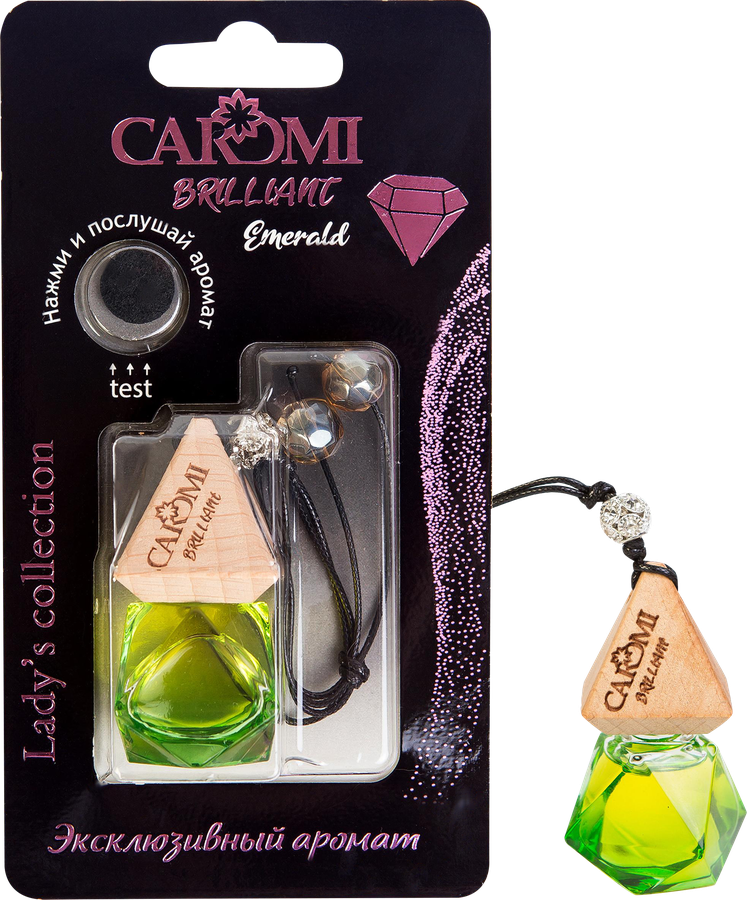 Ароматизатор автомобильный CAROMI Brilliant 1 по мотивам Zielinski Rozen – Orange Jasmine, Emerald, Арт. СB0001, 7мл, превью