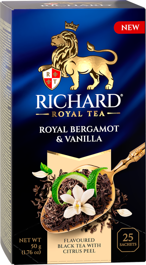Чай черный RICHARD ROYAL Bergamot&Vanilla, 25саш, превью