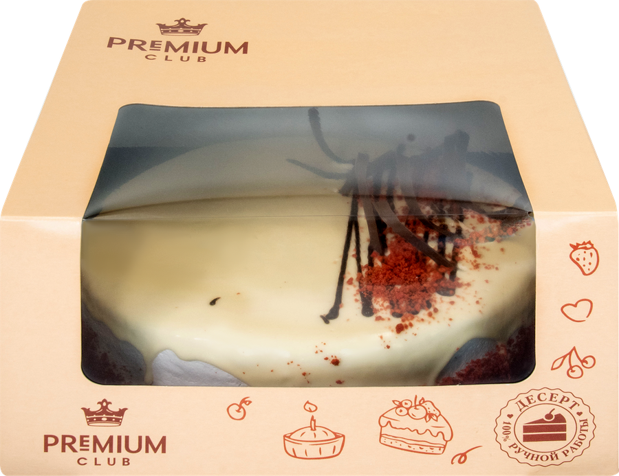 Торт PREMIUM CLUB Клубника со сливками, 1,4г, превью