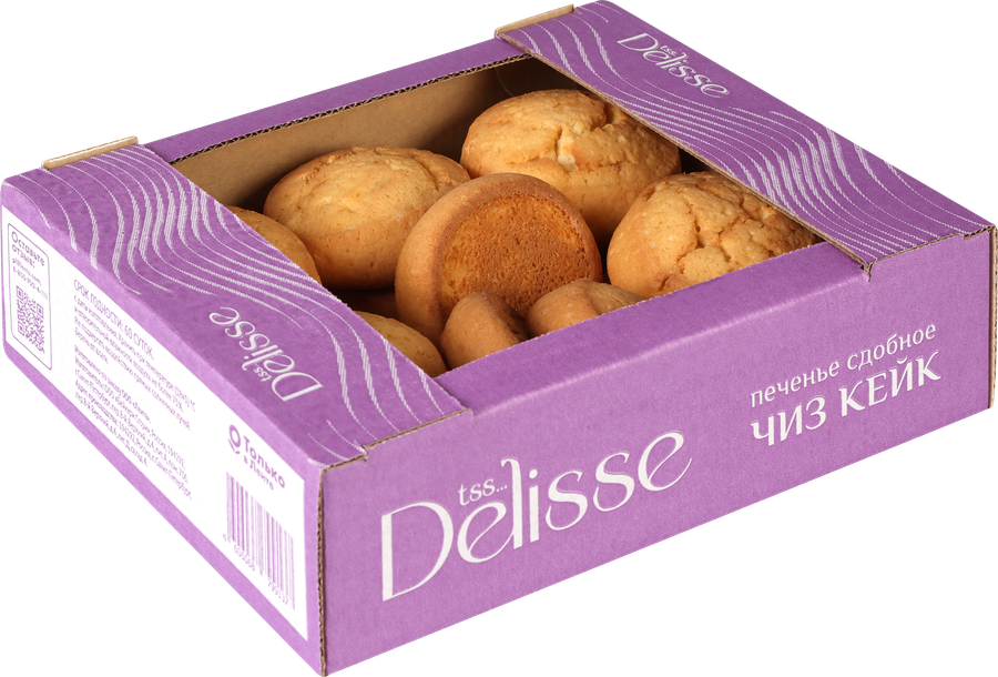 Печенье сдобное DELISSE Чиз Кейк, 450г, превью