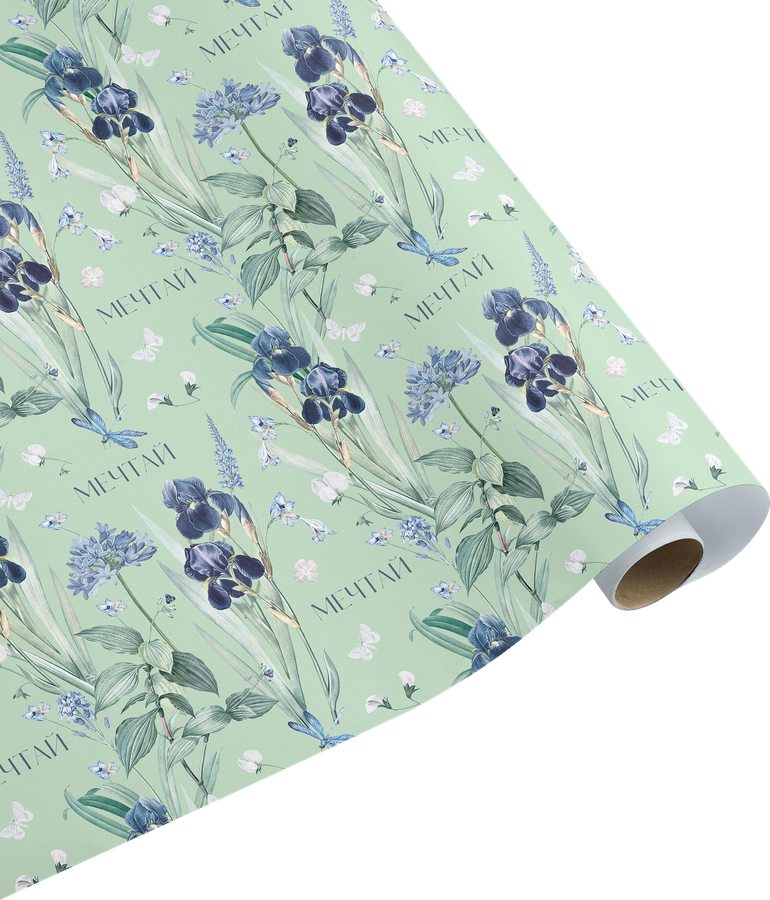 Бумага ПАКЕТИКО Blue bird дизайнерская, 70х100см, Арт. PSD, превью