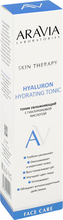 Тоник для лица ARAVIA LABORATORIES Hyaluron Hydrating увлажняющий с гиалуроновой кислотой, 200мл, превью