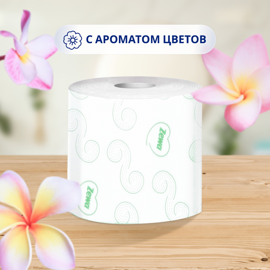 Бумага туалетная ZEWA Natural comfort Aroma 3-слоя, 12шт, превью