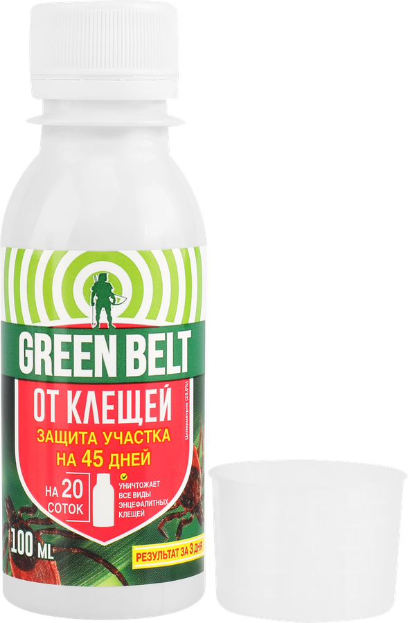 Средство для защиты участка от клещей GREEN BELT концентрат, Арт. 02-766, 100мл, превью