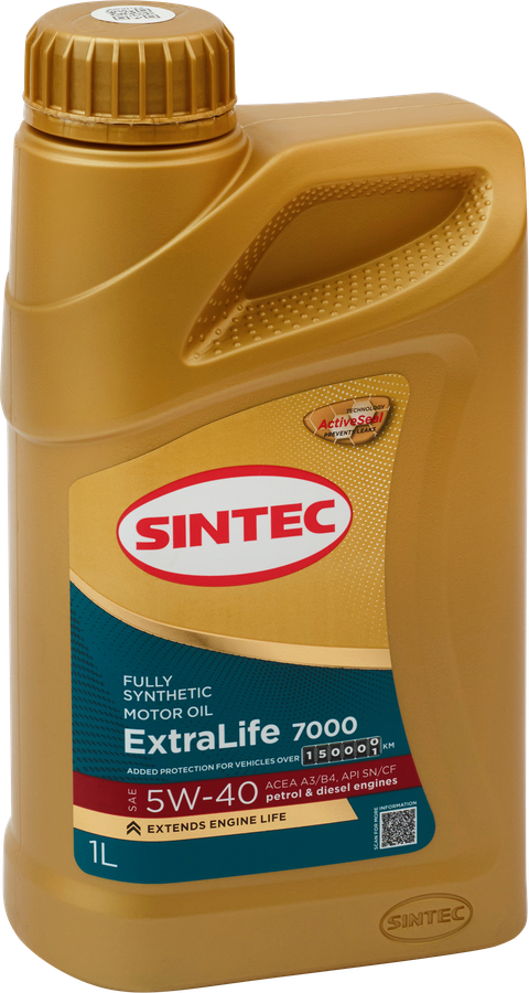 Масло моторное SINTEC ExtraLife 7000 5W-40 A3/B4 SN/CF, 1л, превью