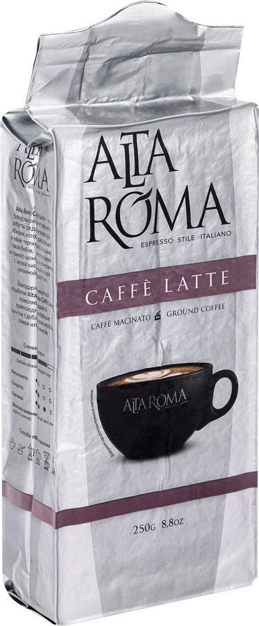 Кофе молотый ALTA ROMA Caffe Latte, 250г, превью