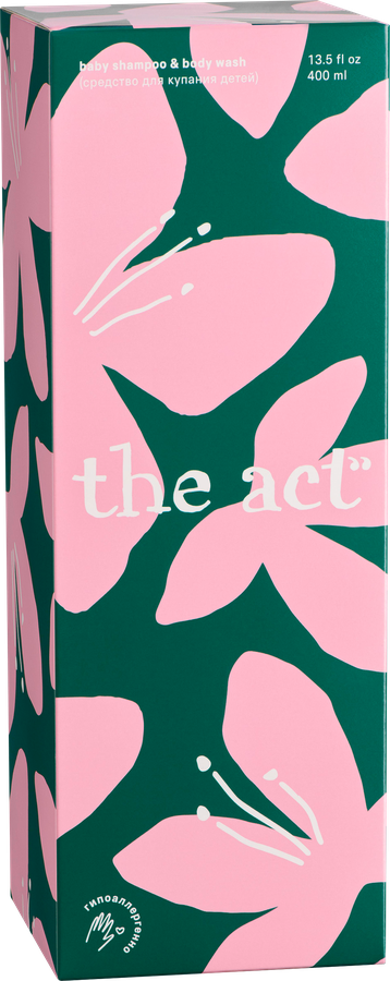 Шампунь-гель для волос и тела детский THE ACT 2в1 Гипоаллергенный, 400мл, превью