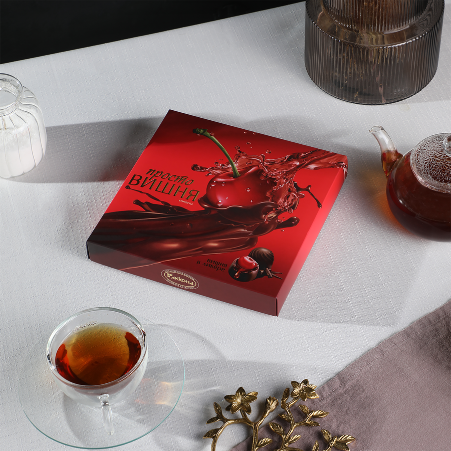 Конфеты АККОНД Просто вишня, 190г, предпросмотр