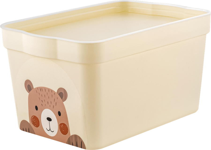 Ящик для хранения SPIN&CLEAN Keeplex Happy Bear 21,1х14,1х11см, 2.3л, Арт. LA512311001, предпросмотр