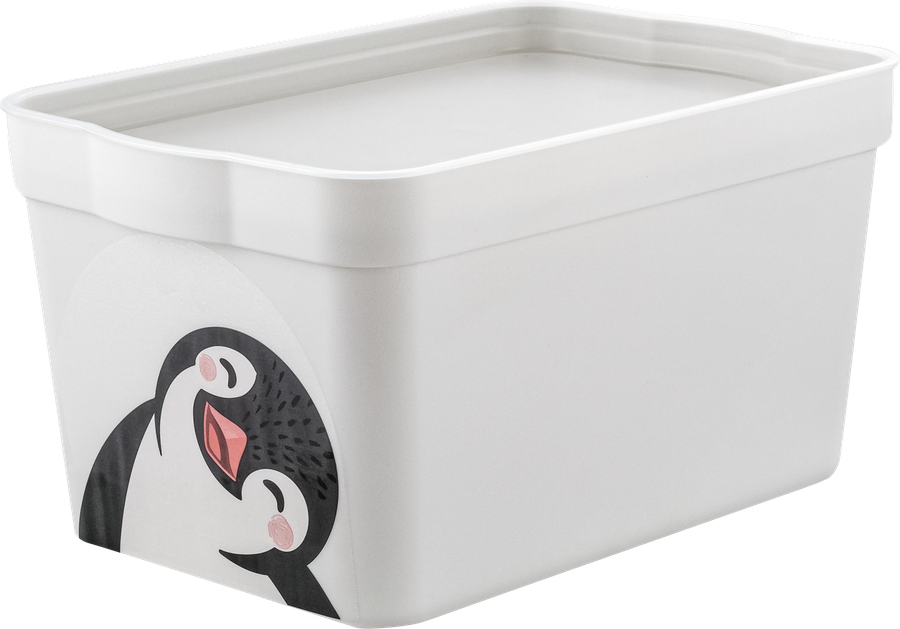 Ящик для хранения SPIN&CLEAN Keeplex Happy Penguin 21,1х14,1х11см, 2.3л, Арт. LA512311024, превью