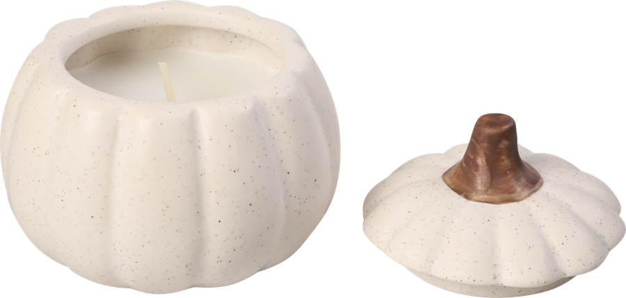 Свеча HOMECLUB Cozy Autumn Тыква с крышкой 7,5х7,5см, керамика, Арт. SWCHA-1, предпросмотр