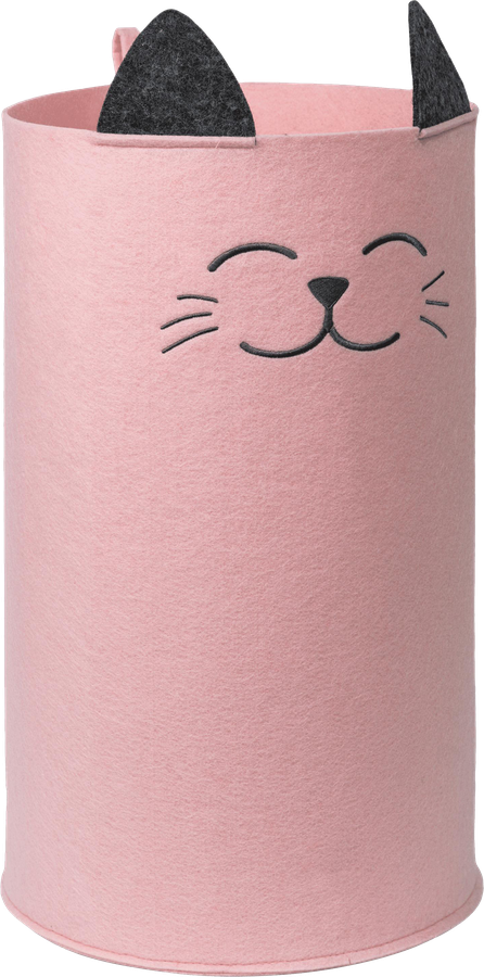 Органайзер для хранения EVA Funny Котик, корзинка, 30х30х48см, розовый, 29л, Арт. Я47223, превью