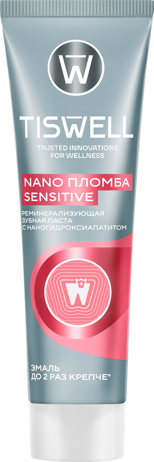 Зубная паста TISWELL реминерализующая с наногидроксиапатитом, для чувствительных зубов, 110г, превью