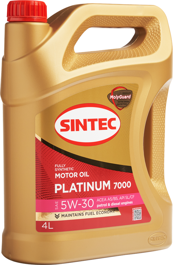 Масло моторное SINTEC Platinum 7000 Акция 4+1 5W-30&nbsp;A5/B5&nbsp;SL/CF, 4л, предпросмотр