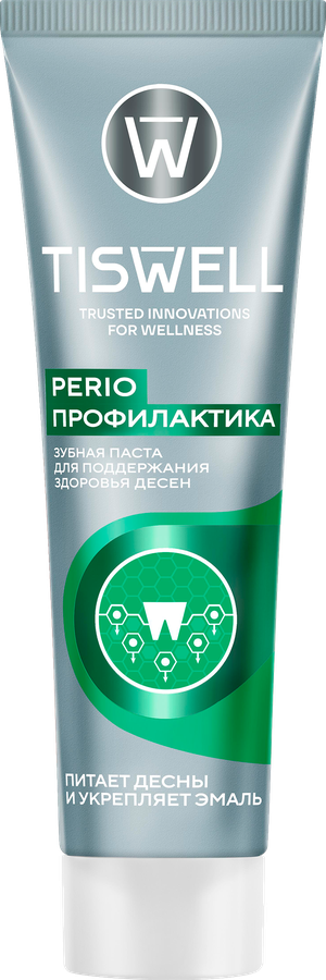 Зубная паста TISWELL для поддержания здоровья десен с троксерутином и гиалуроном, 110г, предпросмотр
