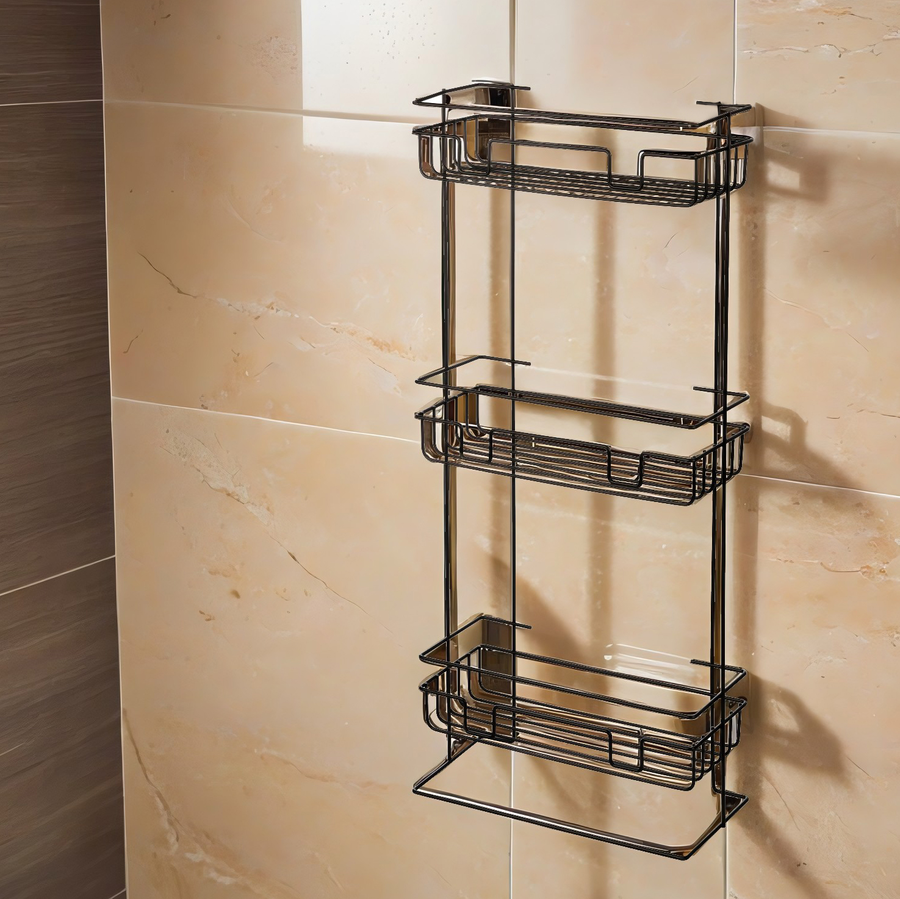 Полка напольная/настенная РЫЖИЙ КОТ Scaffali 29,5x12,5x66см, 3-х ярусная, прямая, Арт. 109116, превью