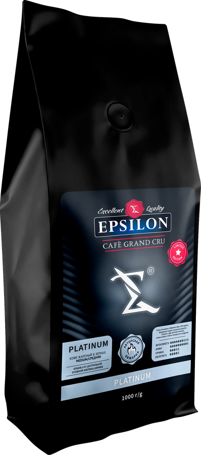 Кофе зерновой EPSILONPRESSO Epsilon Platinum, 1кг, превью
