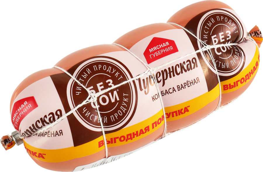 Колбаса вареная МЯСНАЯ ГУБЕРНИЯ Губернская, 500г, предпросмотр