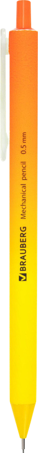 Карандаш механический BRAUBERG Soft Grade 0,5мм, корпус soft-touch, в ассортименте, превью