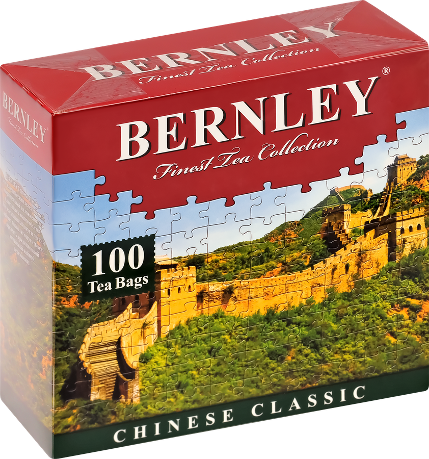 Чай зеленый BERNLEY Чайниз Классик китайский, 100пак, предпросмотр