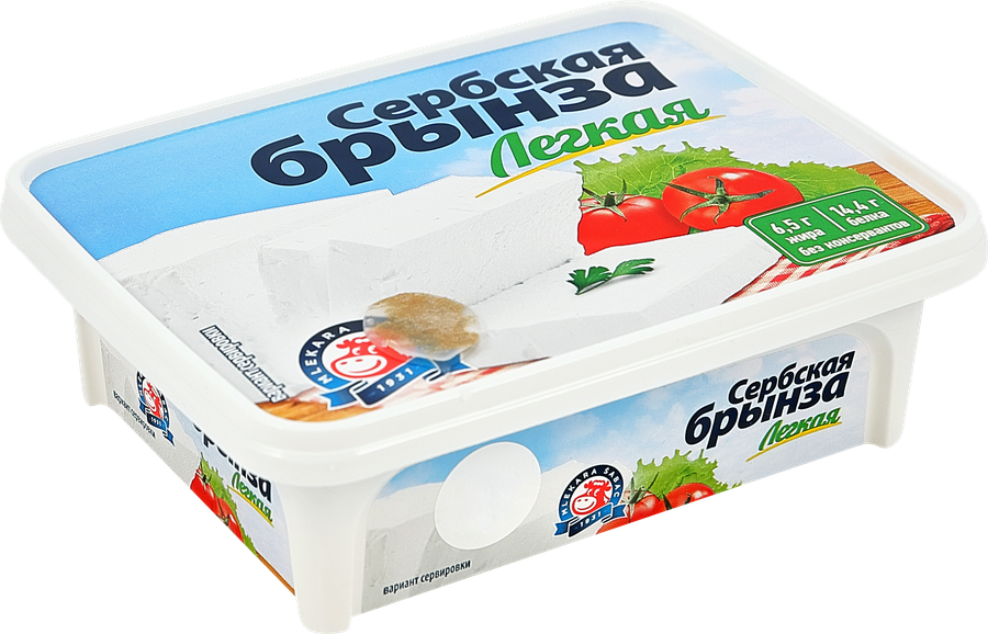 Сыр MLEKARA SABAC Сербская Брынза Легкая 22% без змж, 250г, превью