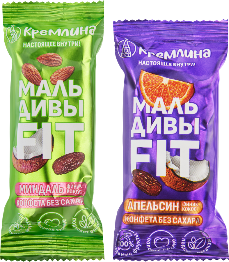 Конфеты КРЕМЛИНА на основе финика, в ассортименте, весовые, превью