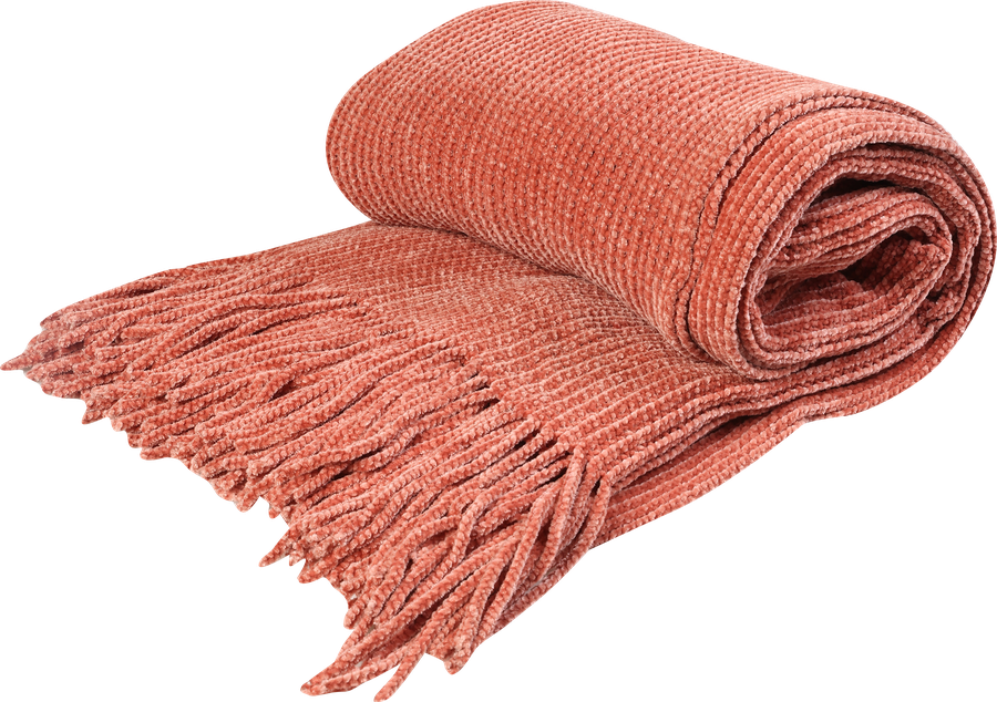 Плед HOMECLUB Cozy Autumn 120х160см, шенилл с кистями, Арт. HT-1, предпросмотр