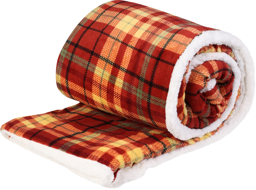 Плед HOMECLUB Cozy Autumn 150x180см, коралл с шерпой, Арт. WI-CM4, превью