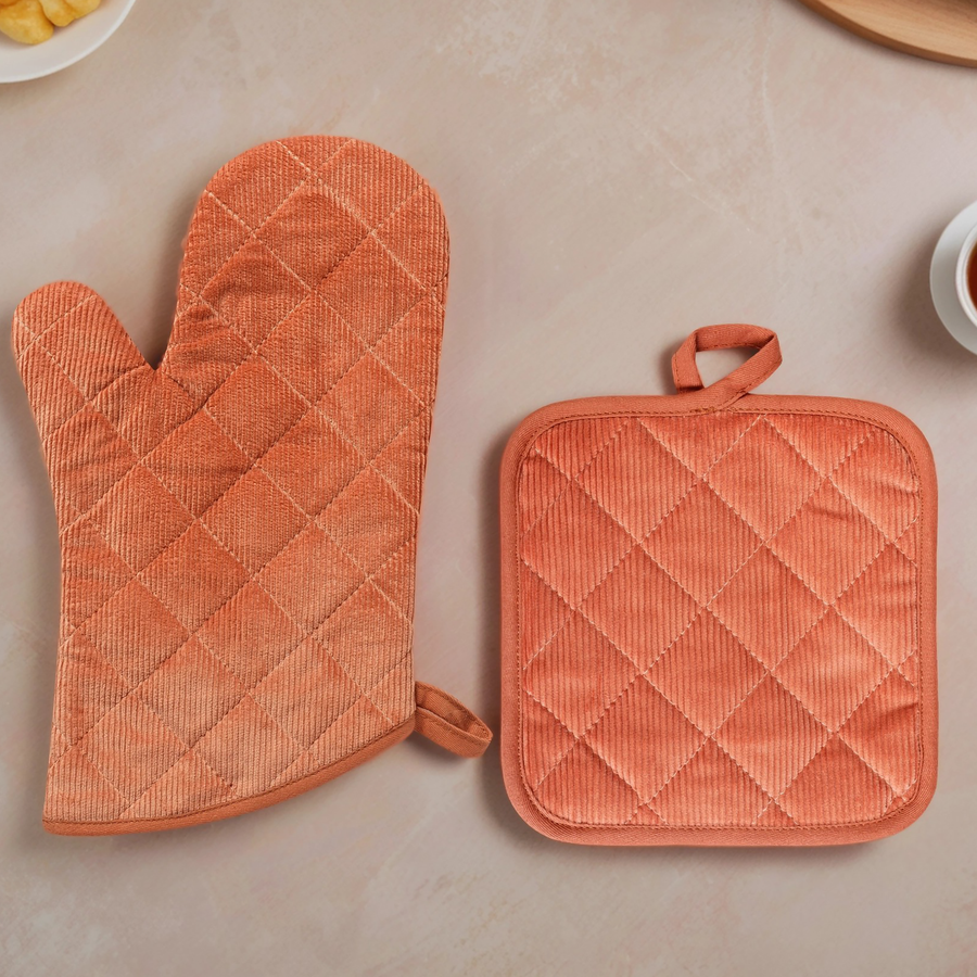 Рукавица HOMECLUB Cozy Autumn 30х17см, вельвет, Арт. AF-02, предпросмотр