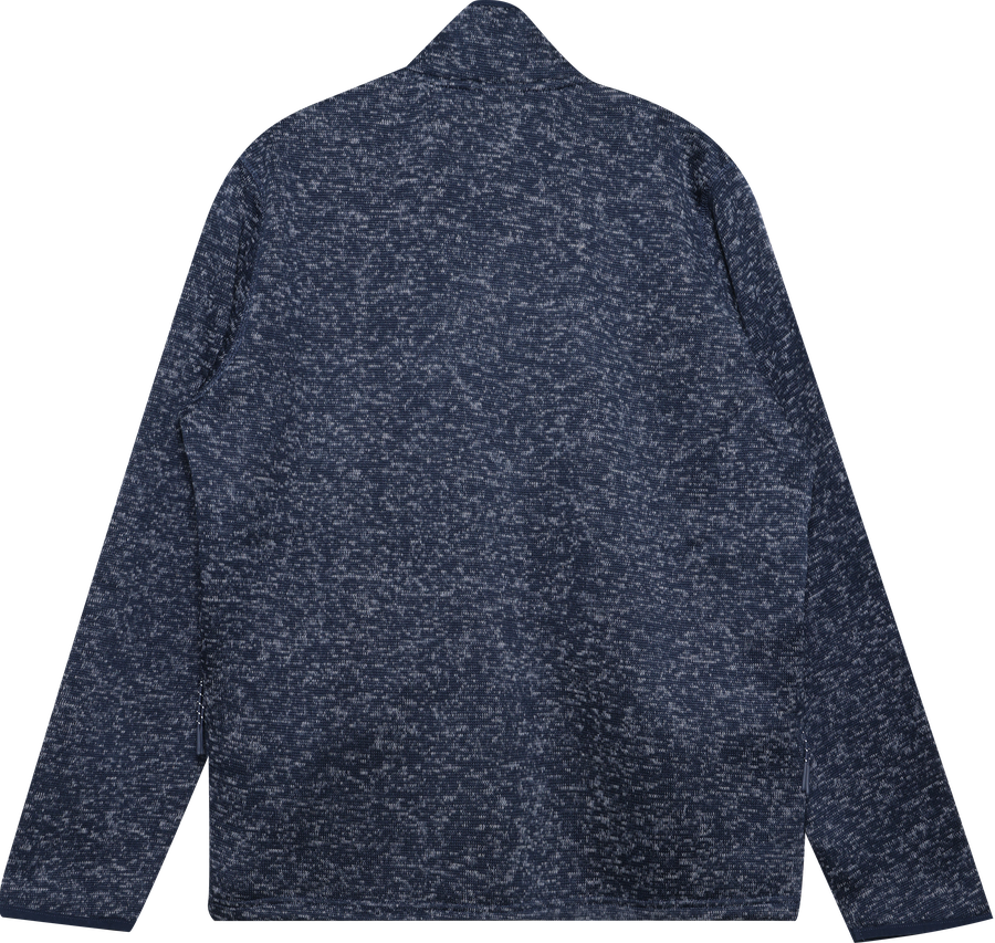 Джемпер мужской INWIN с карманом, синий меланж, флисовый, Арт. AW25118-01, предпросмотр