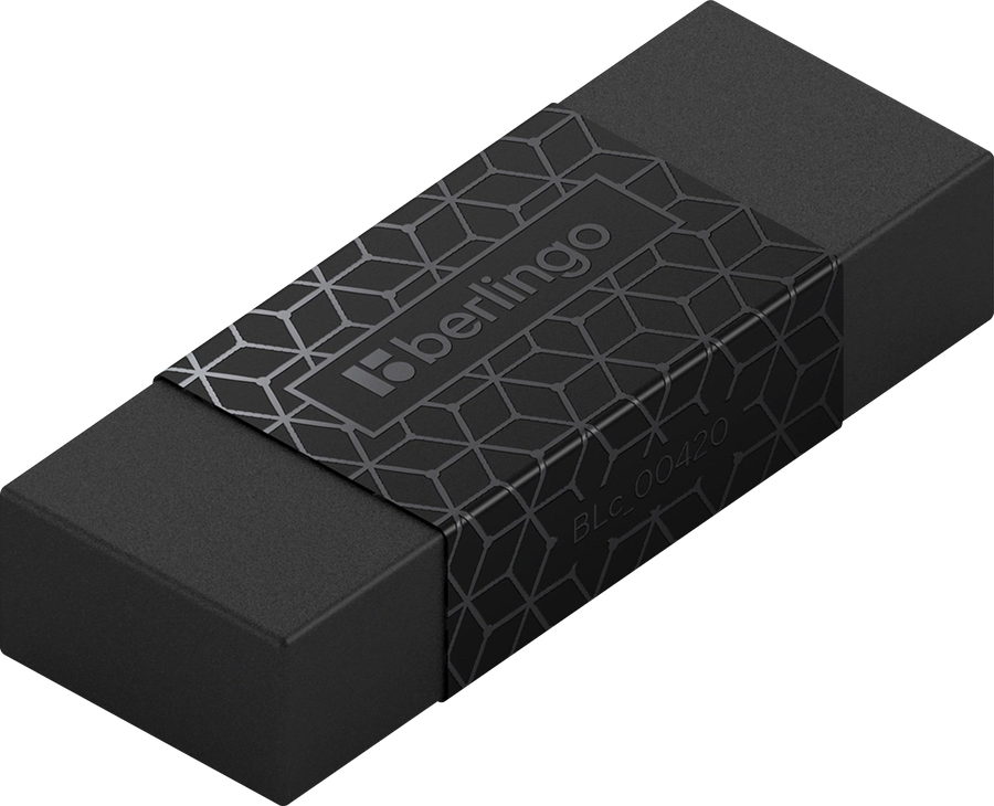 Ластик BERLINGO DoubleBlack, прямоугольный, 5х1,8х1см, превью