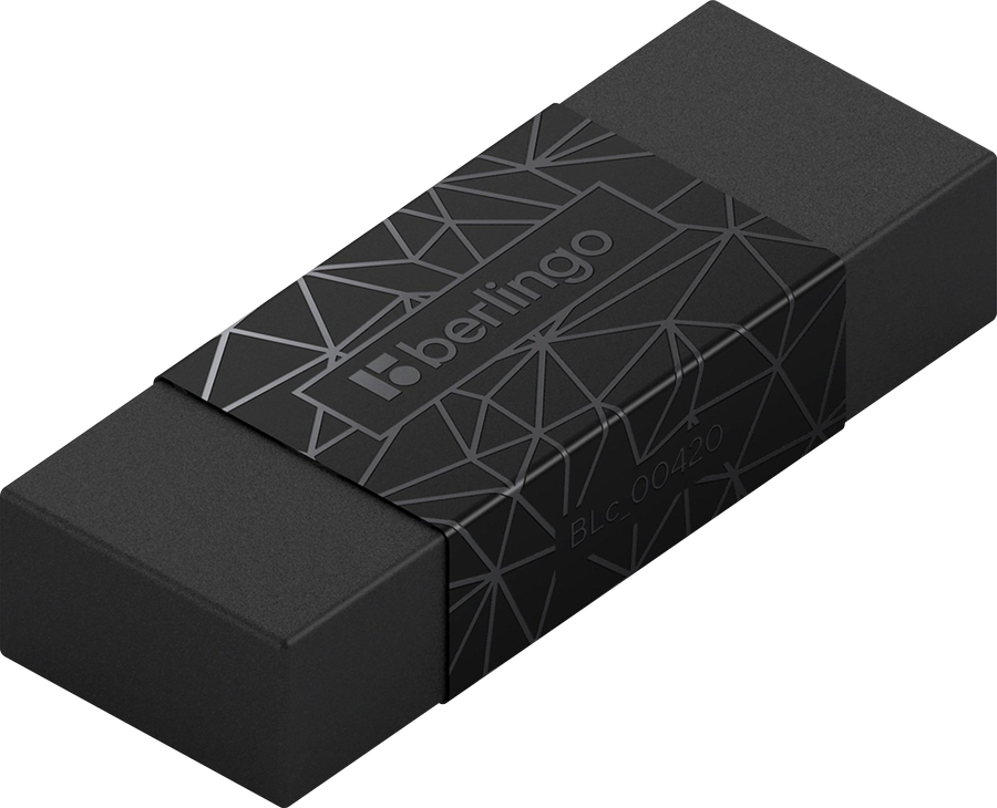 Ластик BERLINGO DoubleBlack, прямоугольный, 5х1,8х1см, превью