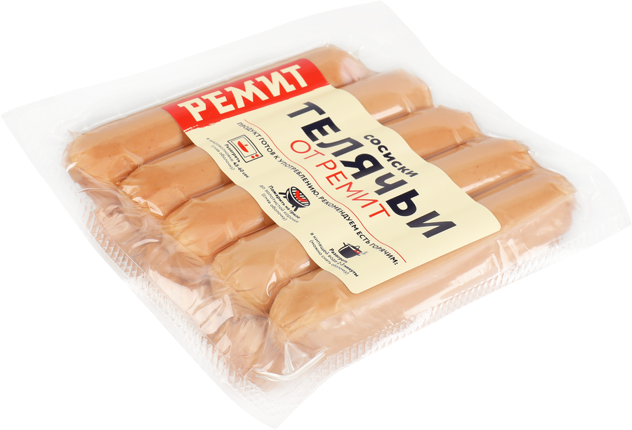 Сосиски РЕМИТ Телячьи, 480г, предпросмотр