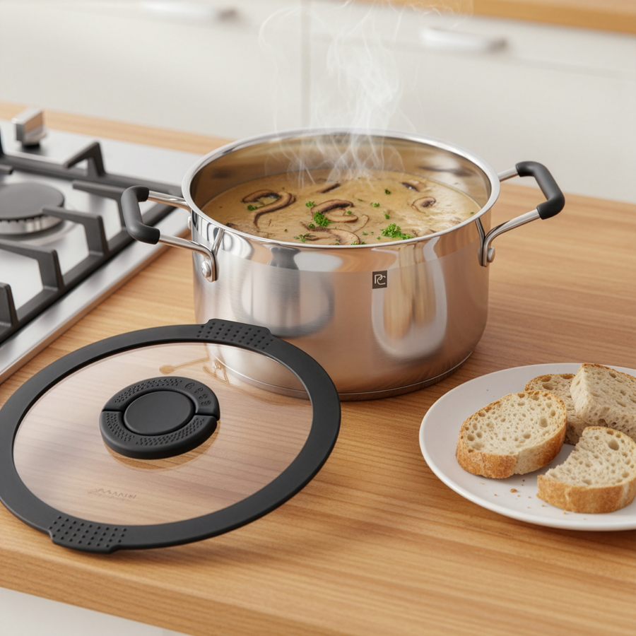Кастрюля PLATINUM CHOICE Smart Cook, нержавеющая сталь, силикон, 3.5л, Арт. LF-SS3, превью