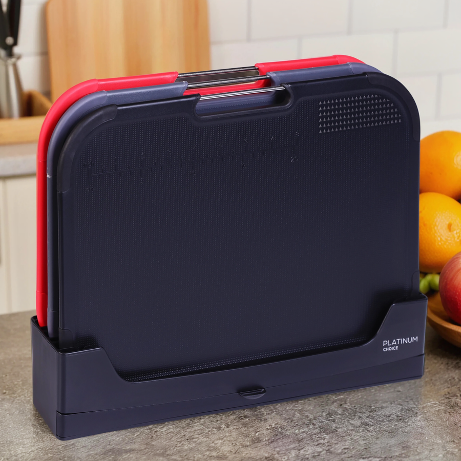 Набор досок разделочных PLATINUM CHOICE Smart Cook, на подставке, пластик, Арт. CBF-3, 3шт, предпросмотр