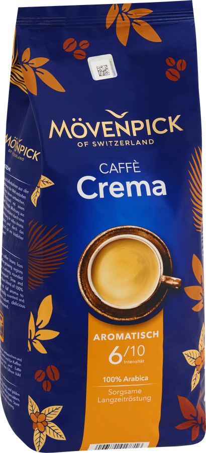Кофе зерновой MÖVENPICK Of Switzerland Caffe Crema натуральный жареный, 1кг, предпросмотр