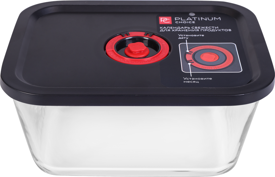 Контейнер PLATINUM CHOICE Smart Cook, герметичный, жаропрочное стекло, силикон, 2.6л, Арт. CLC-4, предпросмотр