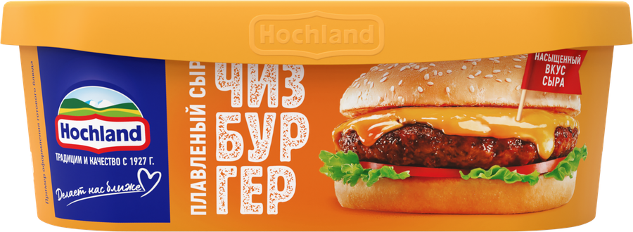 Сыр плавленый HOCHLAND Чизбургер 50%, без змж, 200г, предпросмотр